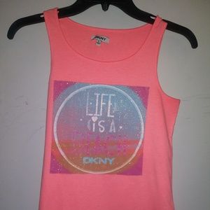 Juniors DKNY Pink Tank Top
